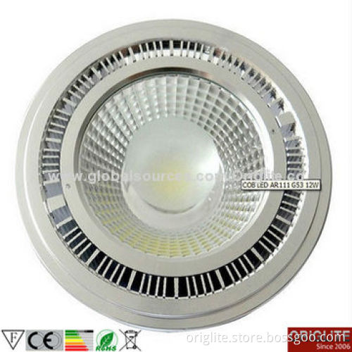 AR111 LED Spotlight, 85-245V AC/15W/85lm/W, Bridgelux Chip, COB LED, AR111 Base, with A Reflector